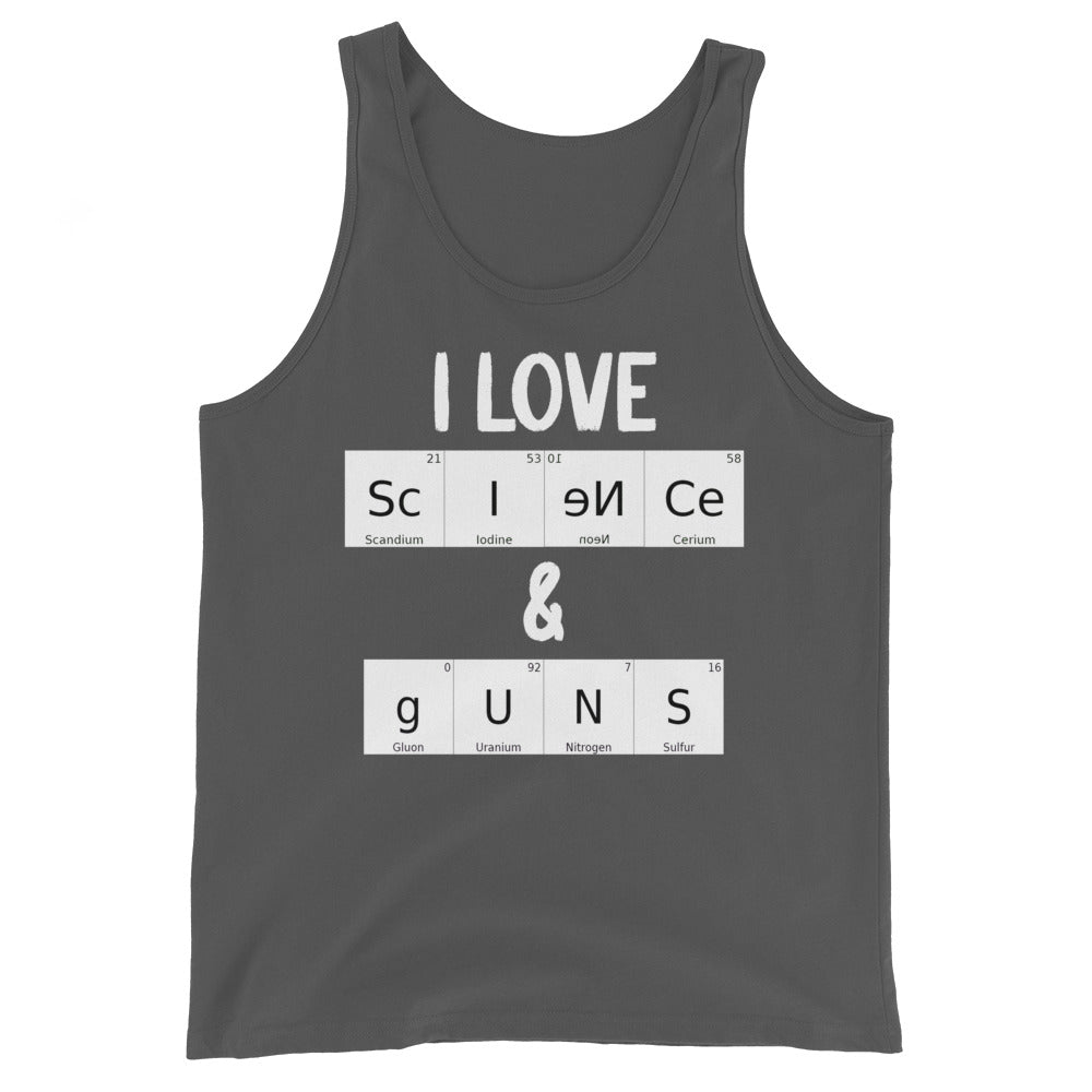 I Love Science and Guns Premium Tank Top