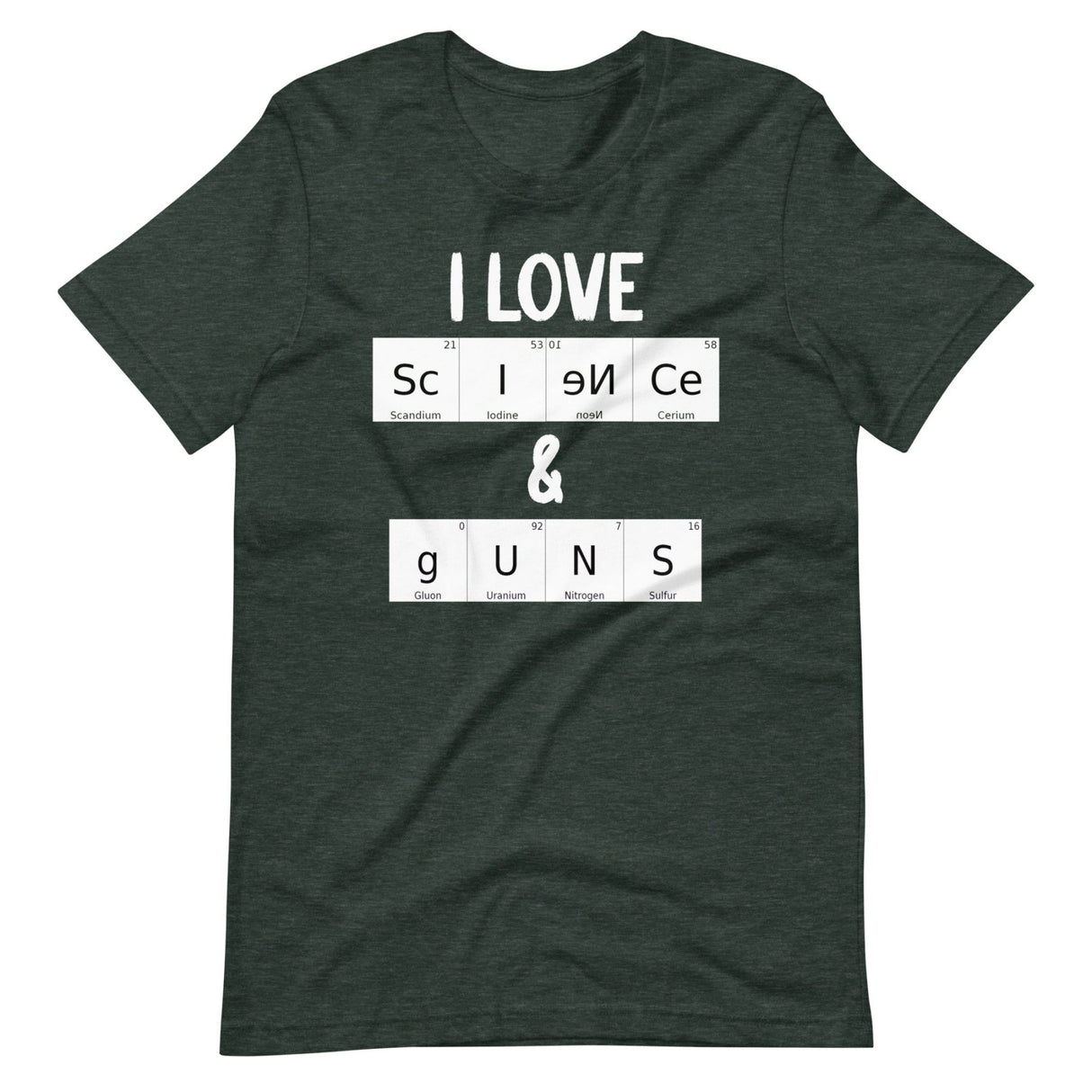 I Love Science and Guns Shirt