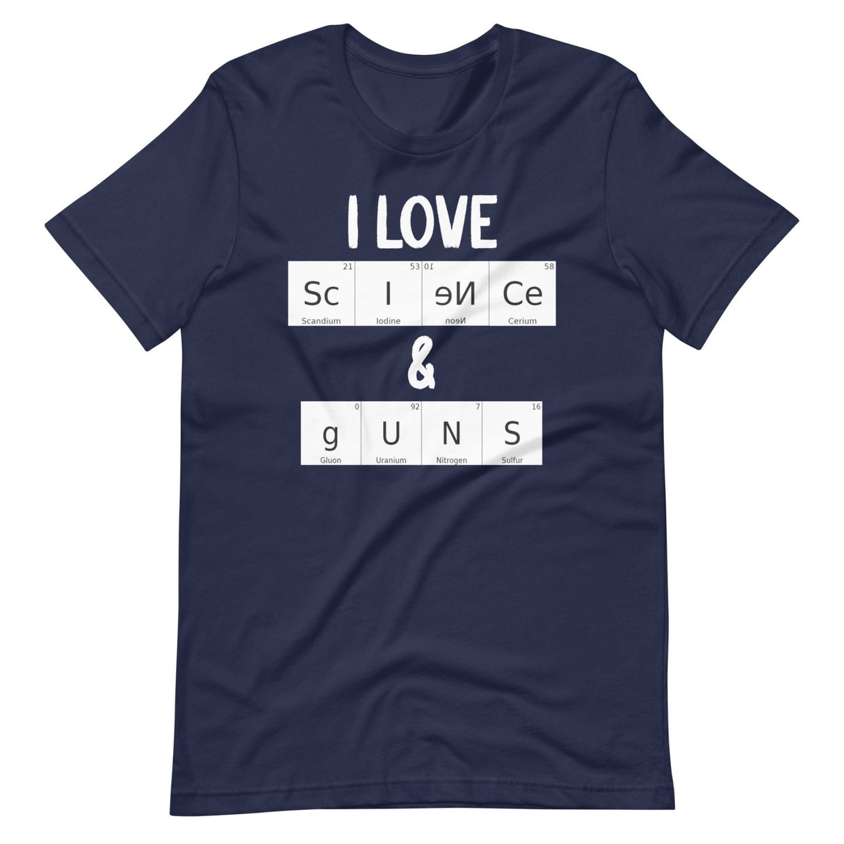 I Love Science and Guns Shirt