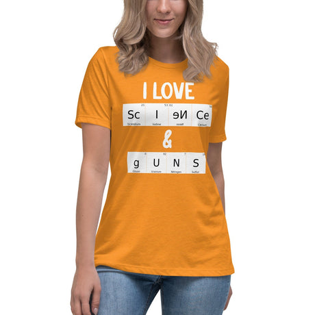 I Love Science and Guns Women's Shirt