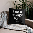 I Tried To Warn You Orwell Throw Pillow