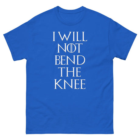 I Will Not Bend The Knee Heavy Cotton Shirt