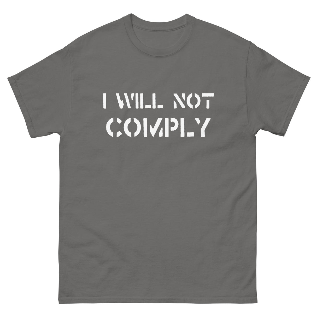 I Will Not Comply Heavy Cotton Shirt