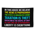 In This House Libertarian Version Flag