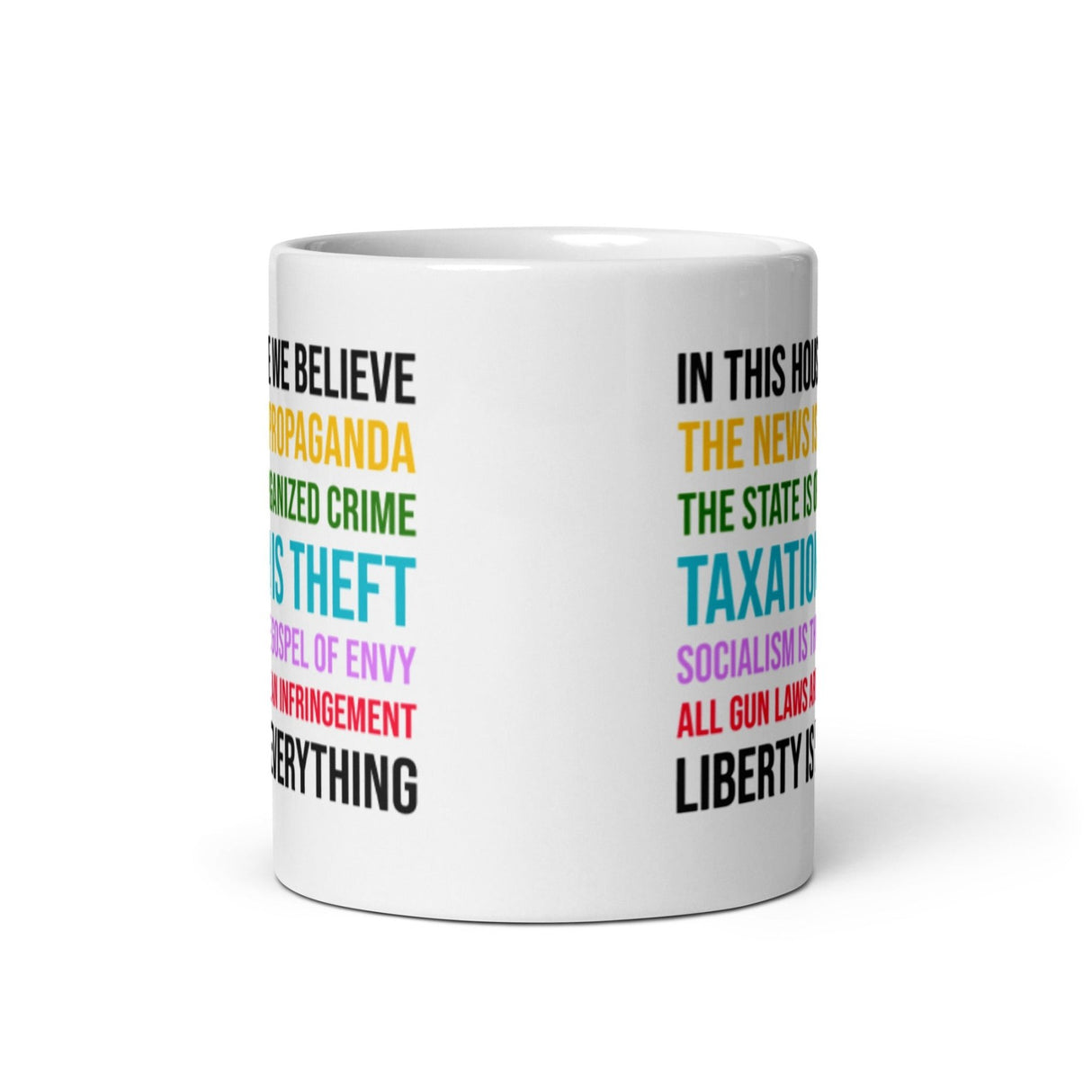 In This House We Believe Libertarian Version Coffee Mug