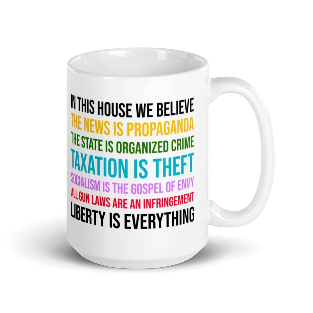 In This House We Believe Libertarian Version Coffee Mug