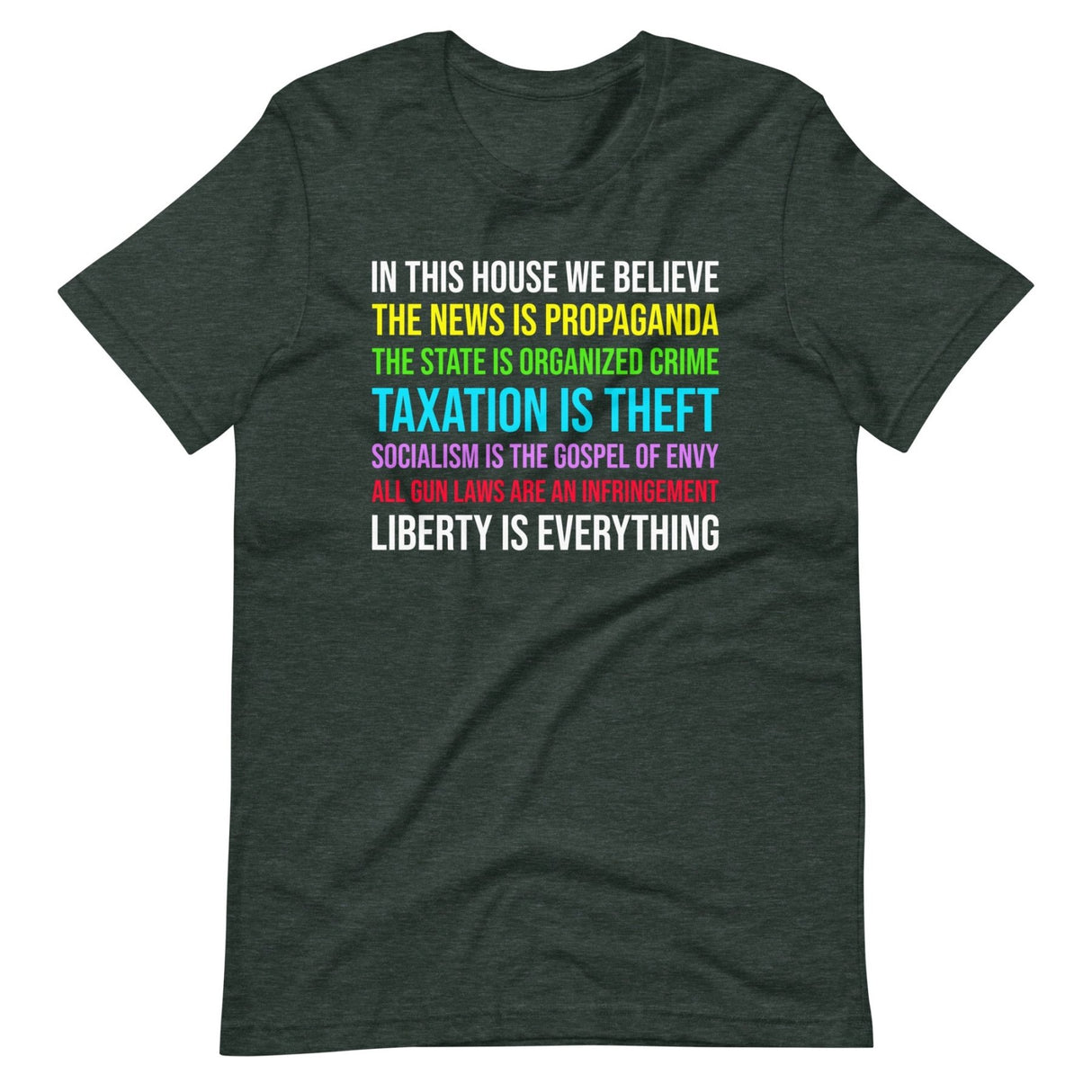 In This House We Believe Libertarian Version Shirt