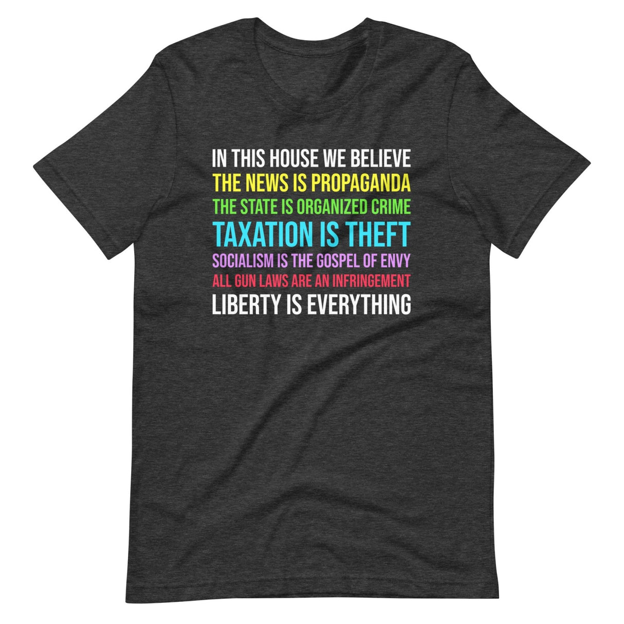 In This House We Believe Libertarian Version Shirt