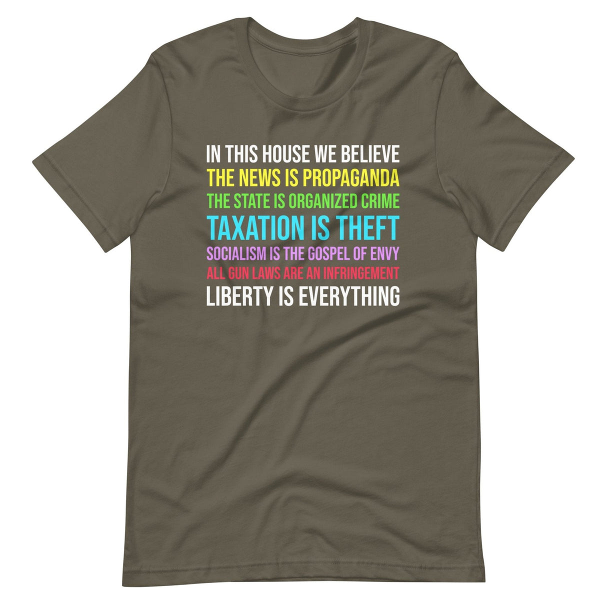 In This House We Believe Libertarian Version Shirt