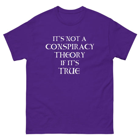 It's Not a Conspiracy Theory If It's True Heavy Cotton Shirt