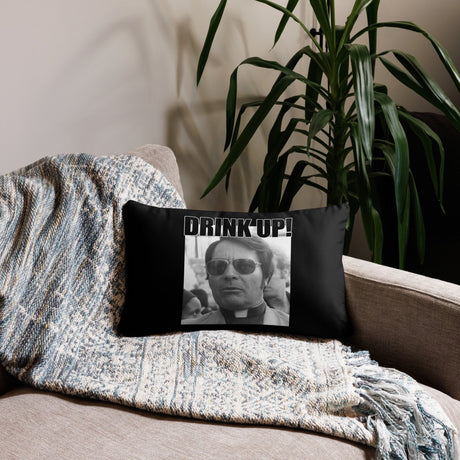 Jim Jones Drink Up Throw Pillow