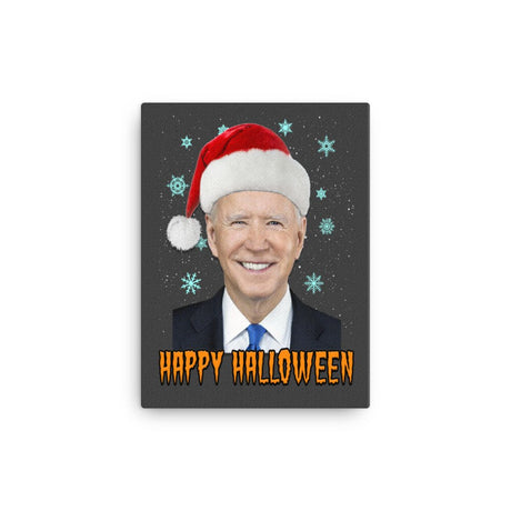 Joe Biden Happy Halloween Canvas Print