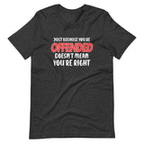 Just Because You're Offended Doesn't Mean You're Right Shirt