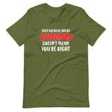 Just Because You're Offended Doesn't Mean You're Right Shirt