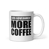 Less Government More Coffee Mug