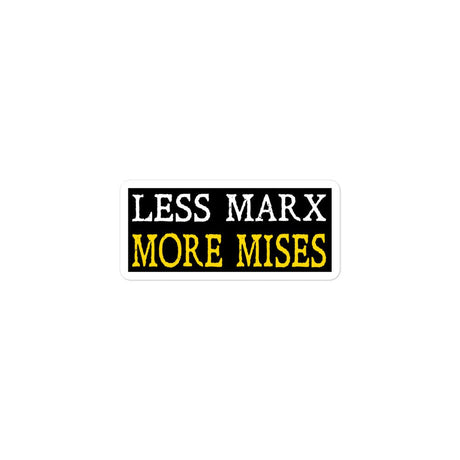 Less Marx More Mises Sticker