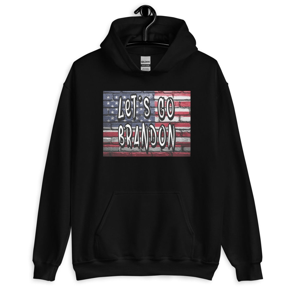 Let's Go Brandon American Flag Graffiti Hoodie