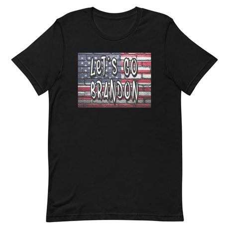 Let's Go Brandon American Flag Graffiti Shirt