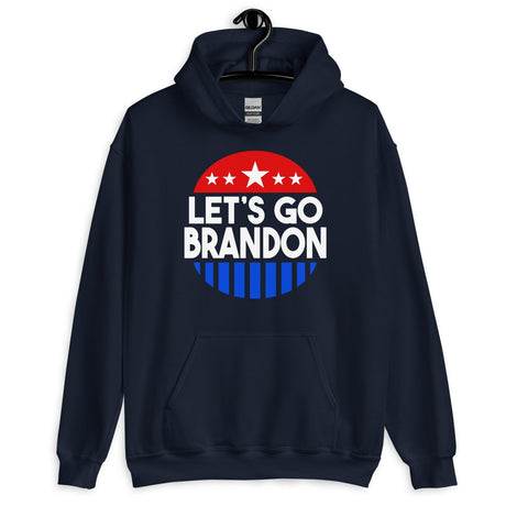 Let's Go Brandon Circle Stars Bars Hoodie