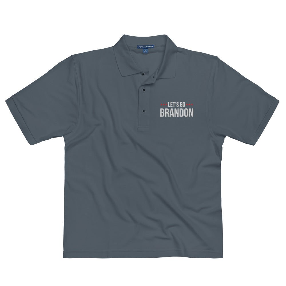 Let's Go Brandon Embroidered Polo