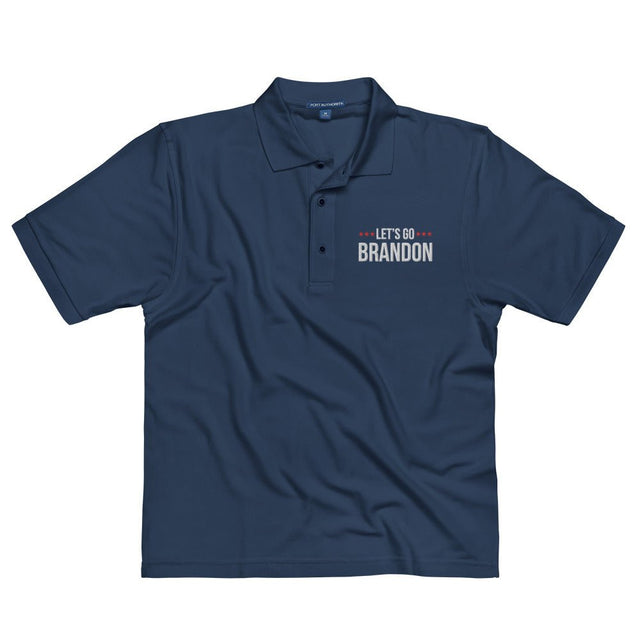 Let's Go Brandon Embroidered Polo