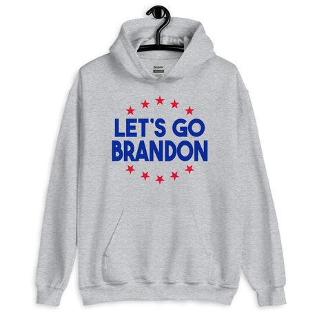 Let's Go Brandon Red Stars Hoodie