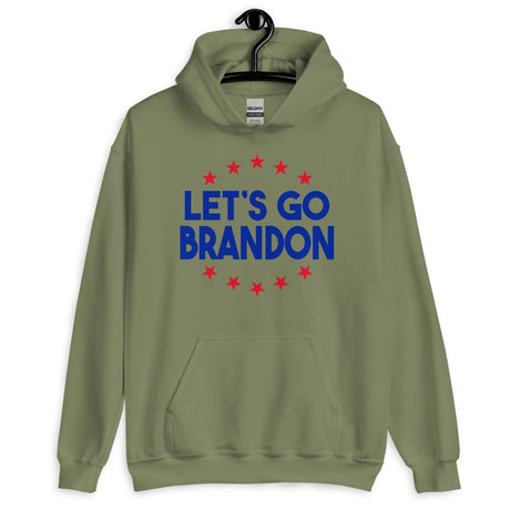 Let's Go Brandon Red Stars Hoodie