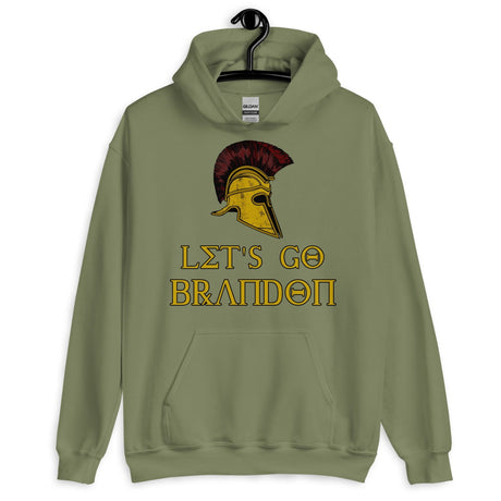 Let's Go Brandon Spartan Helmet Hoodie