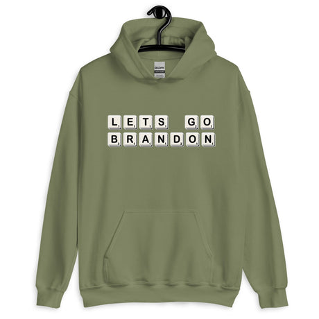 Let's Go Brandon Tile Letters Hoodie