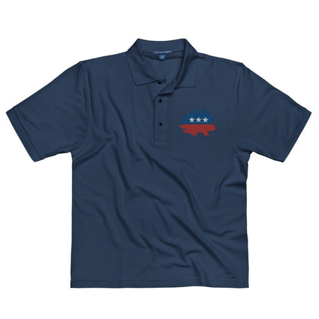 Libertarian Porcupine Embroidered Polo