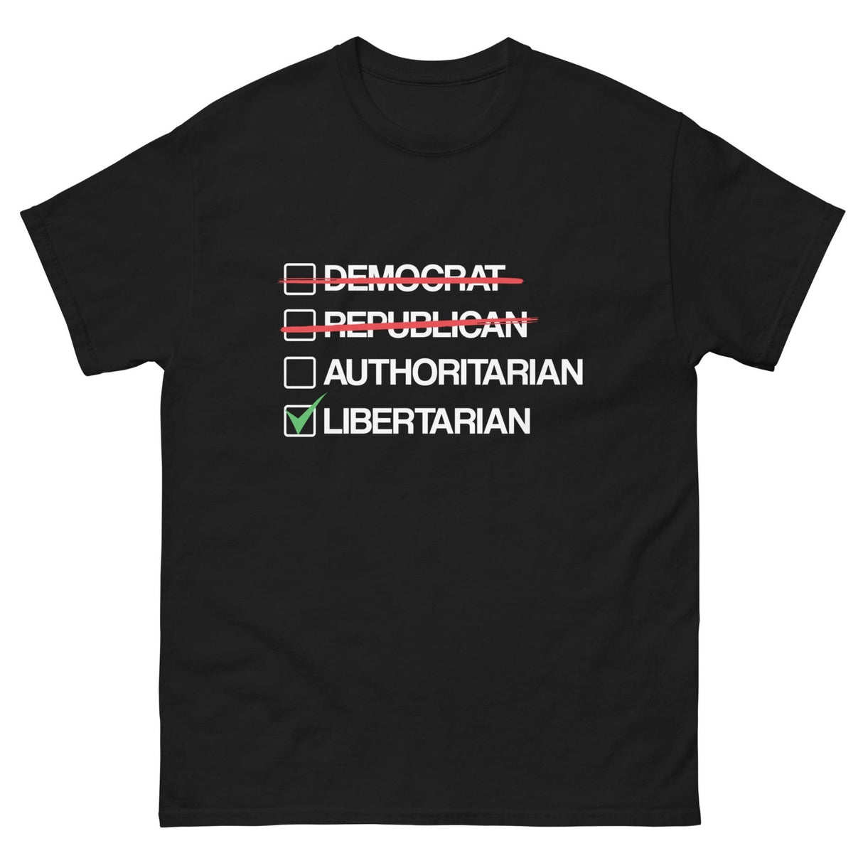 Libertarian vs Authoritarian Heavy Cotton Shirt