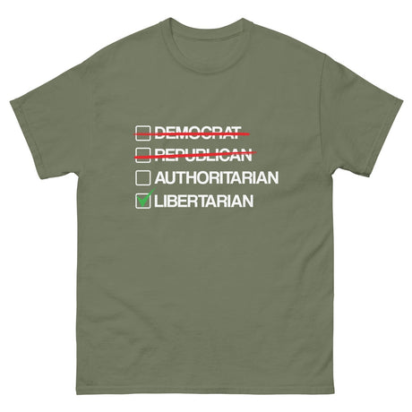 Libertarian vs Authoritarian Heavy Cotton Shirt