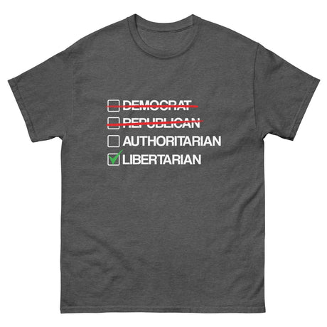 Libertarian vs Authoritarian Heavy Cotton Shirt