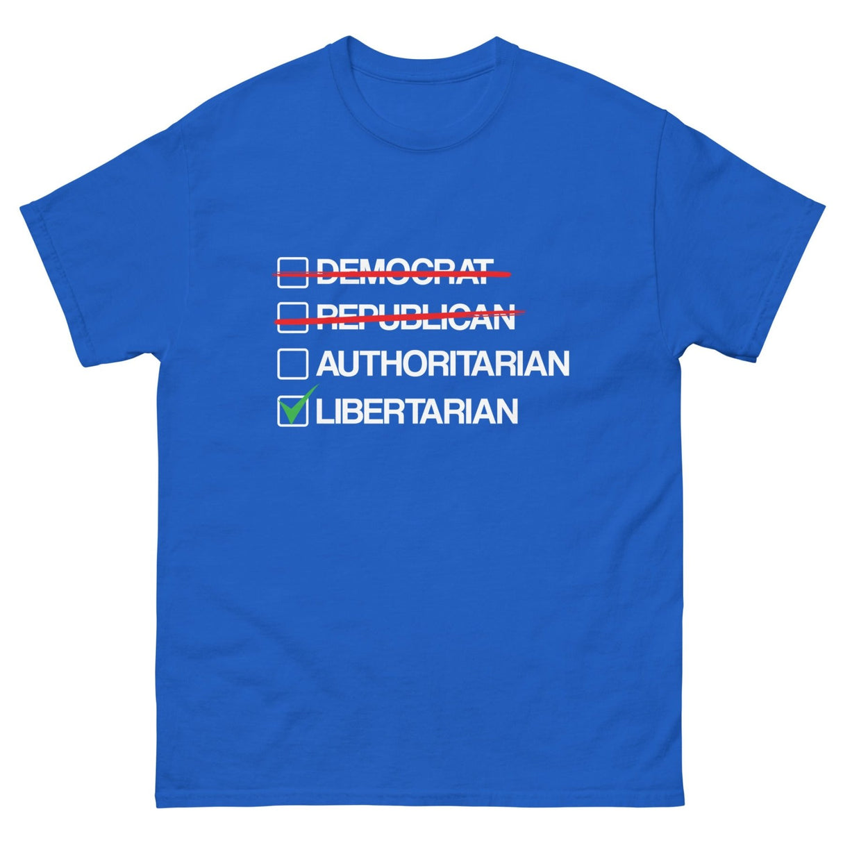 Libertarian vs Authoritarian Heavy Cotton Shirt