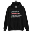 Libertarian vs Authoritarian Hoodie