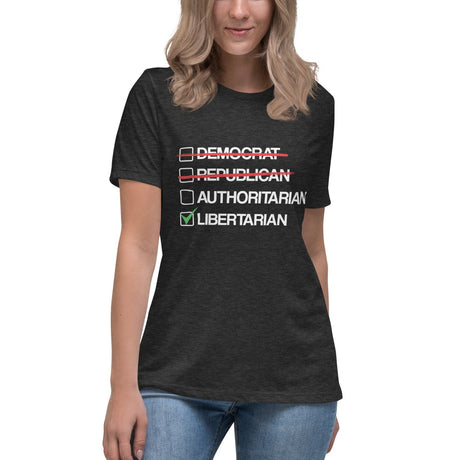 Libertarian vs Authoritarian Women's Shirt