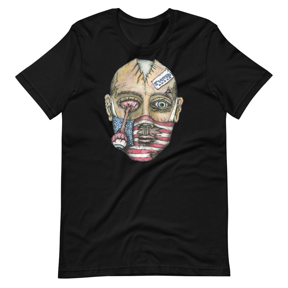 Masked Zombie Voter Graphic Shirt