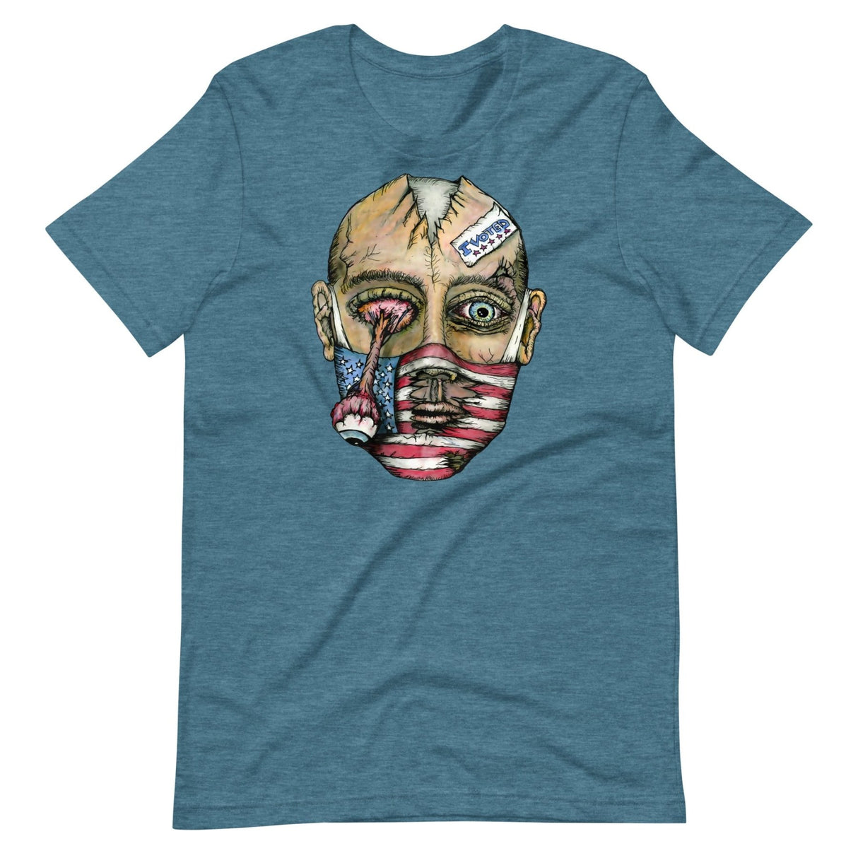 Masked Zombie Voter Graphic Shirt