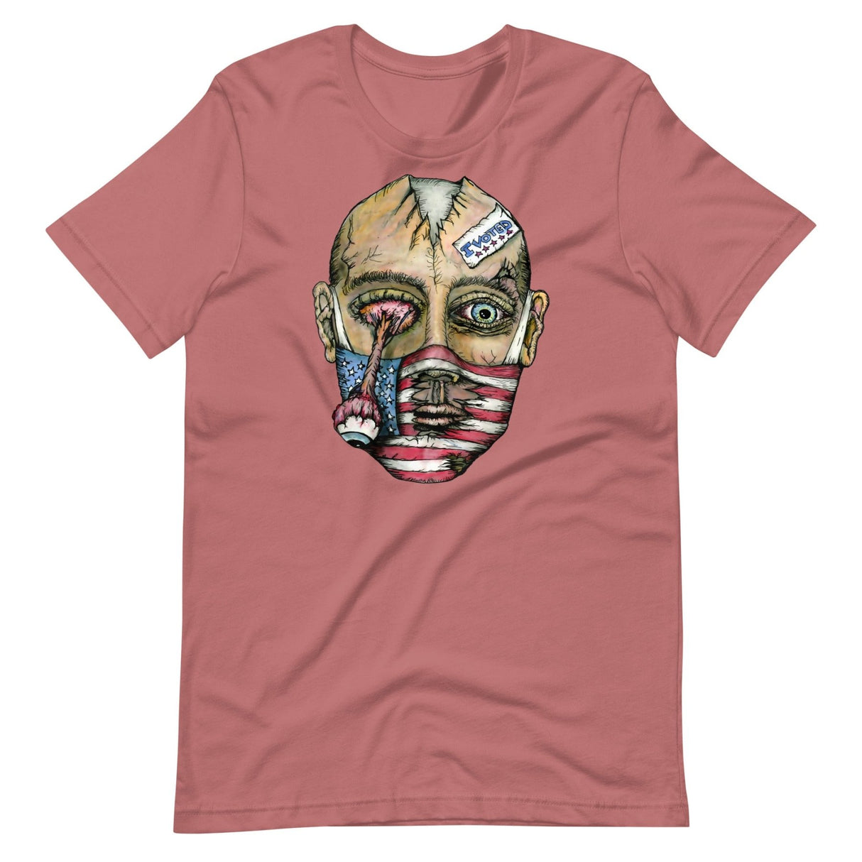 Masked Zombie Voter Graphic Shirt