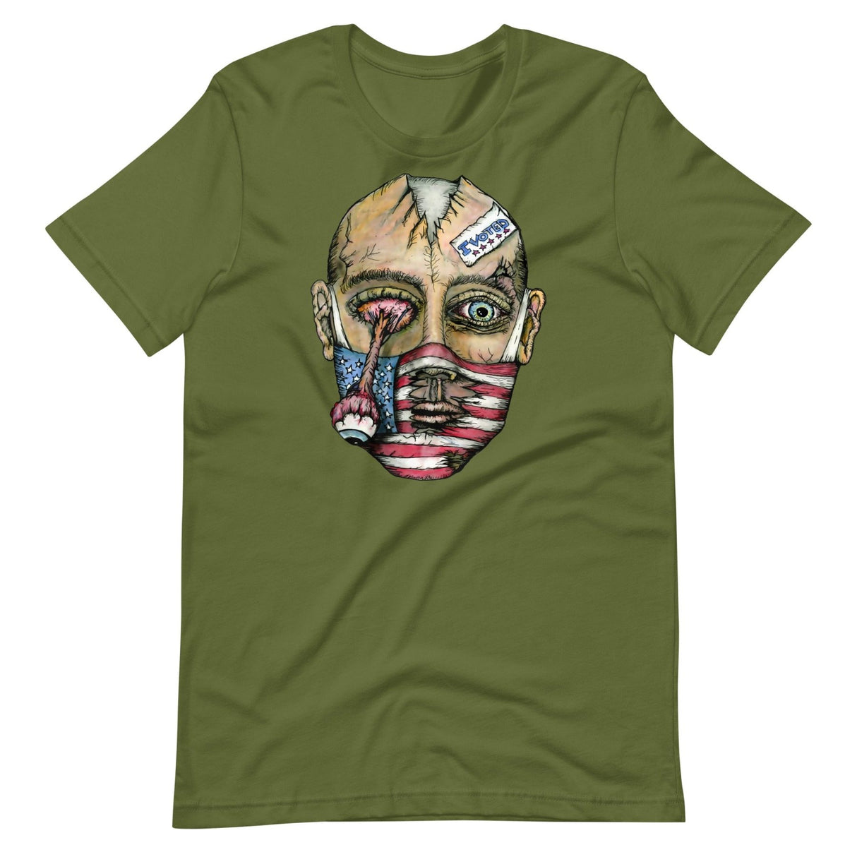 Masked Zombie Voter Graphic Shirt