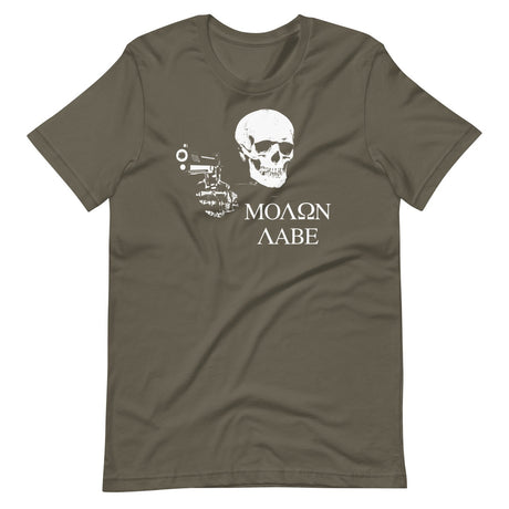 Molon Labe Skull Shirt