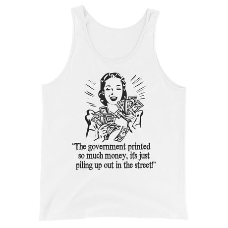 Money Piling Up Hyperinflation Premium Tank Top