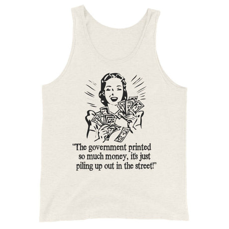 Money Piling Up Hyperinflation Premium Tank Top