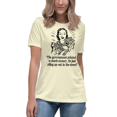 Money Piling Up Hyperinflation Women's Shirt