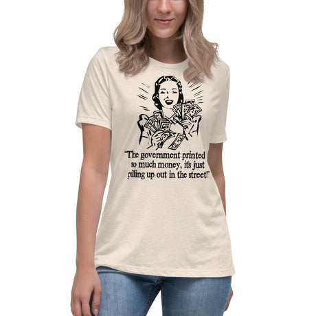 Money Piling Up Hyperinflation Women's Shirt