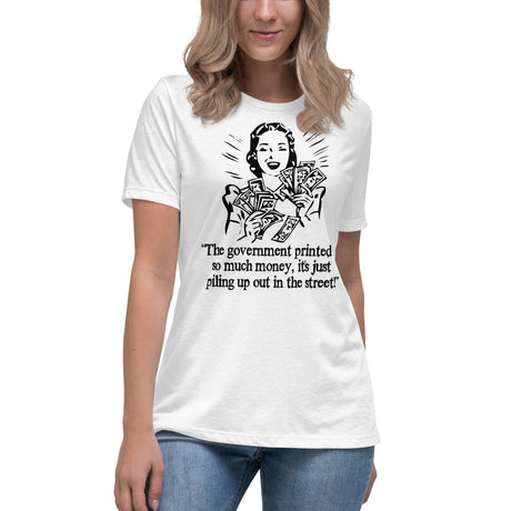 Money Piling Up Hyperinflation Women's Shirt