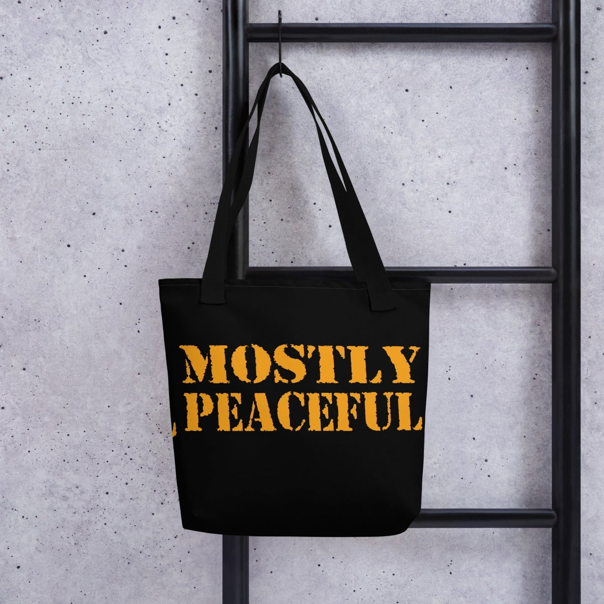 Mostly Peaceful Tote Bag