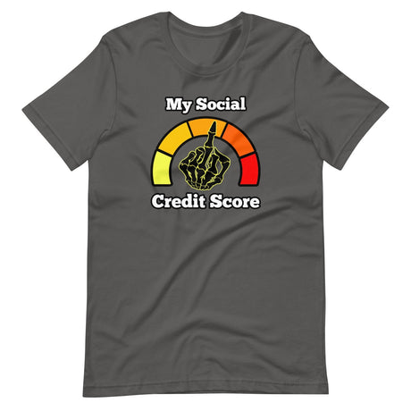 My Social Credit Score Middle Finger Shirt