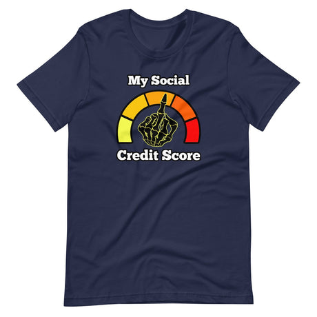 My Social Credit Score Middle Finger Shirt