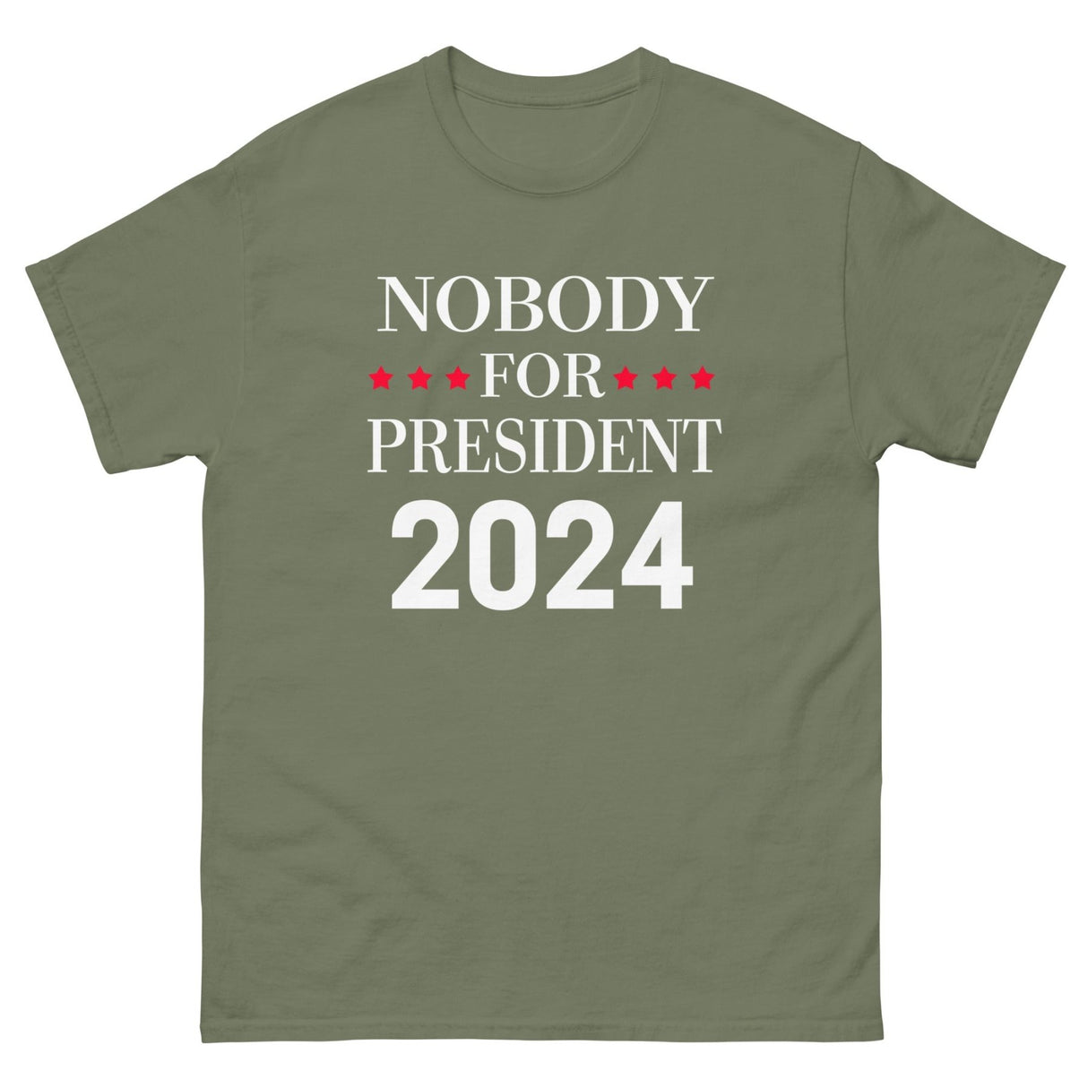 Nobody For President 2024 Heavy Cotton Shirt